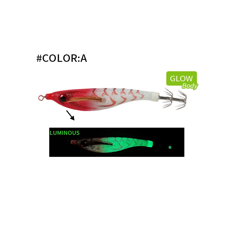 Luminous Colorful Floating Fishing Bait Squid Jig