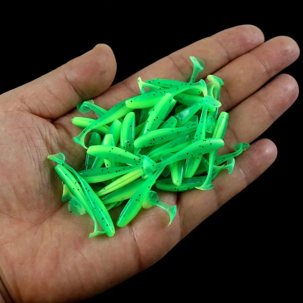 50pcs Mini Soft Fishing Lures
