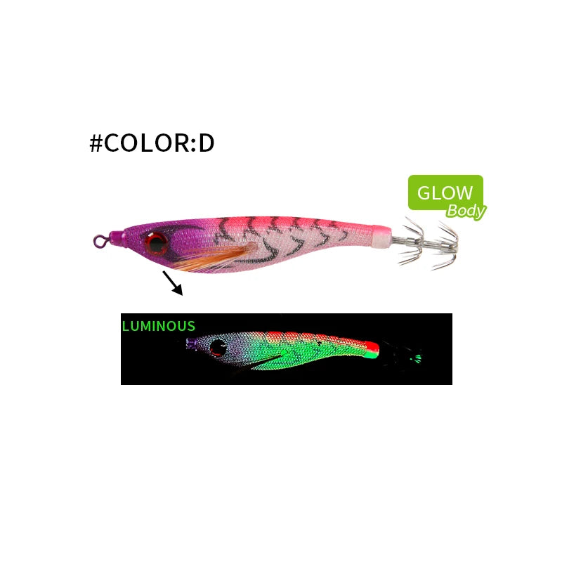 Luminous Colorful Floating Fishing Bait Squid Jig