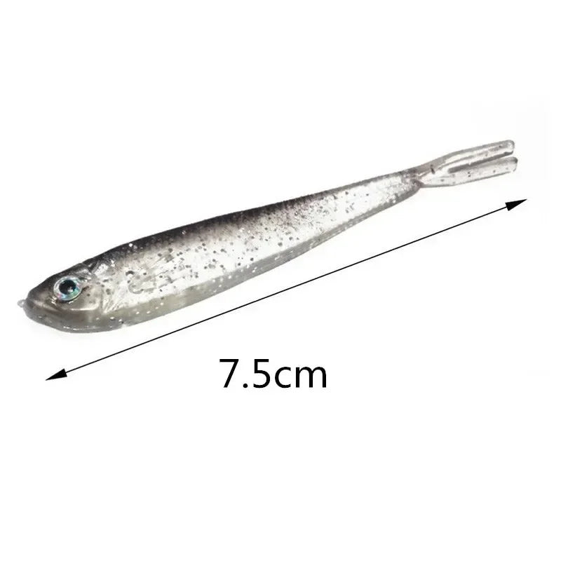 Soft Bait Fish Swimbait Fork Tail