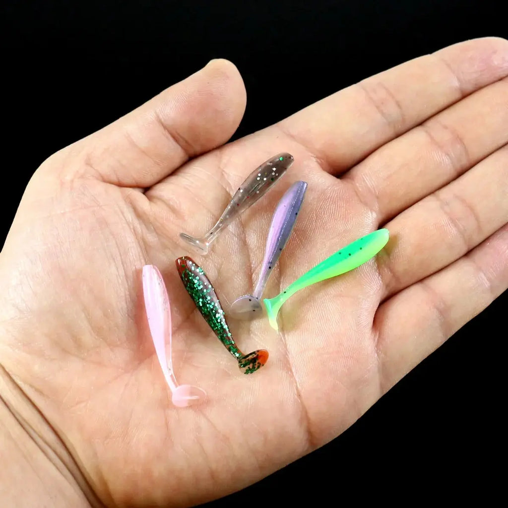 50pcs Mini Soft Fishing Lures