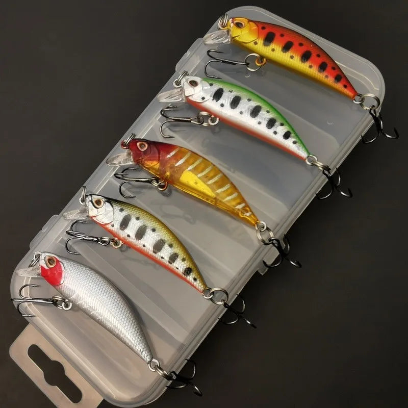 5 Piece-Sinking Minnow Lure Set