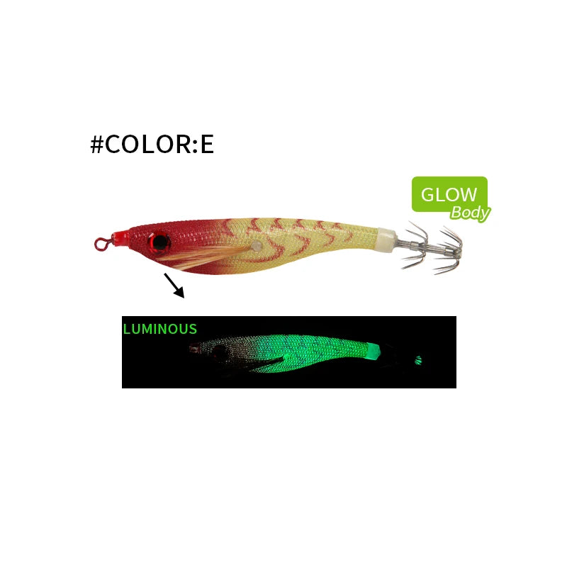 Luminous Colorful Floating Fishing Bait Squid Jig