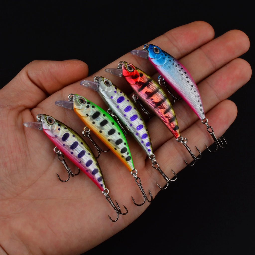 15pcs Minnow Hard Bait Set
