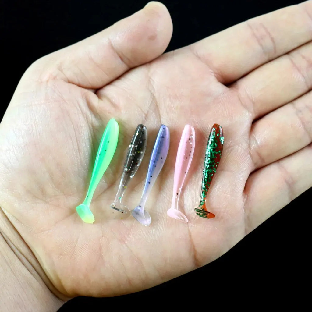50pcs Mini Soft Fishing Lures