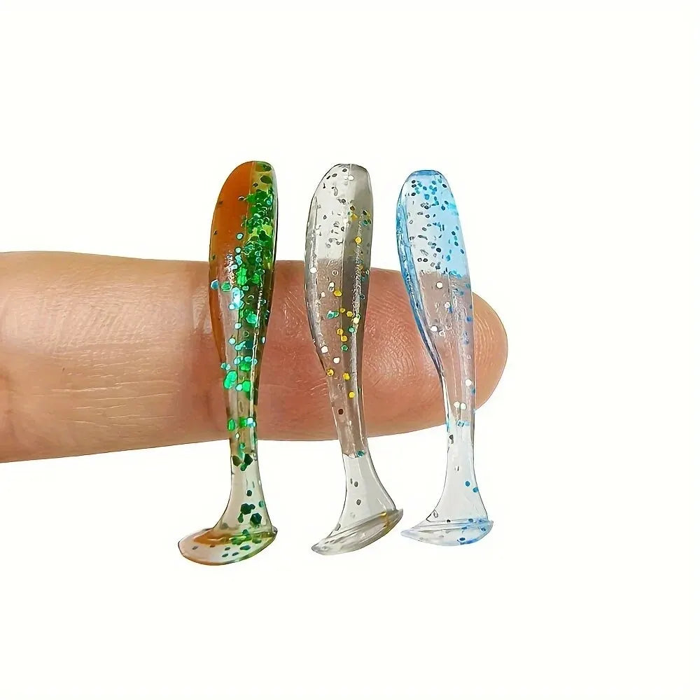 50pcs Mini Soft Fishing Lures