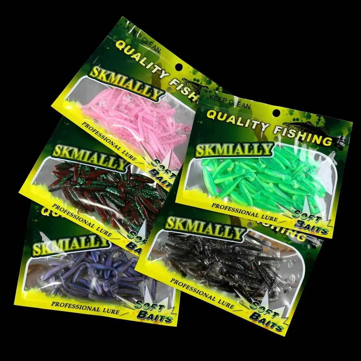 50pcs Mini Soft Fishing Lures