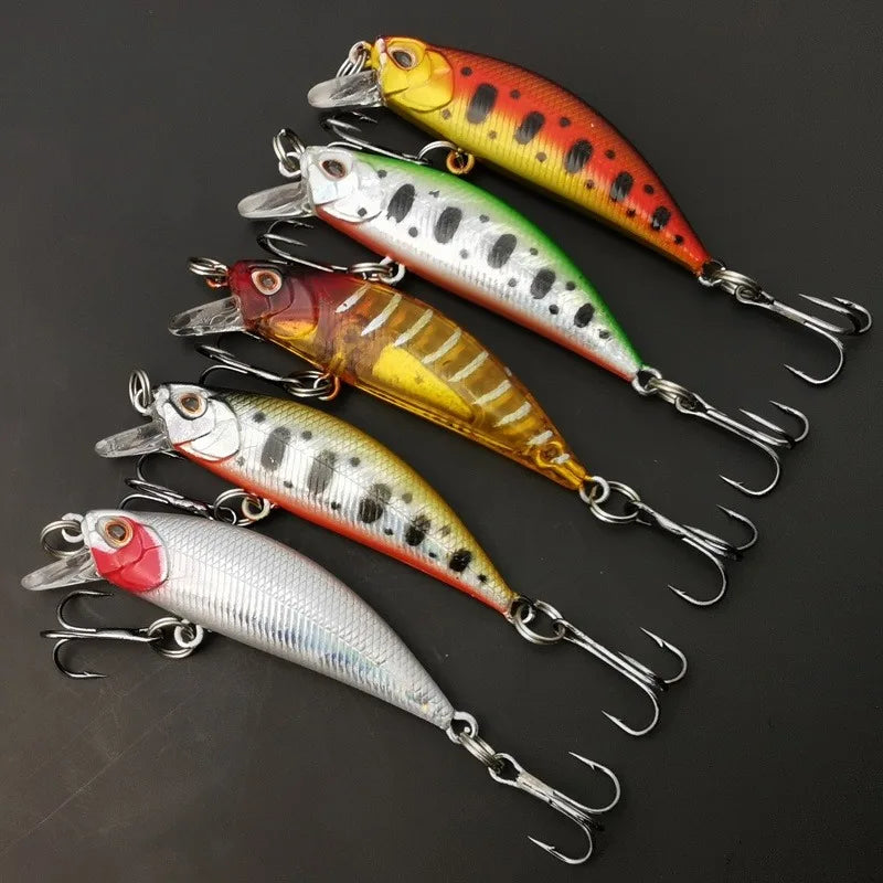 5 Piece-Sinking Minnow Lure Set